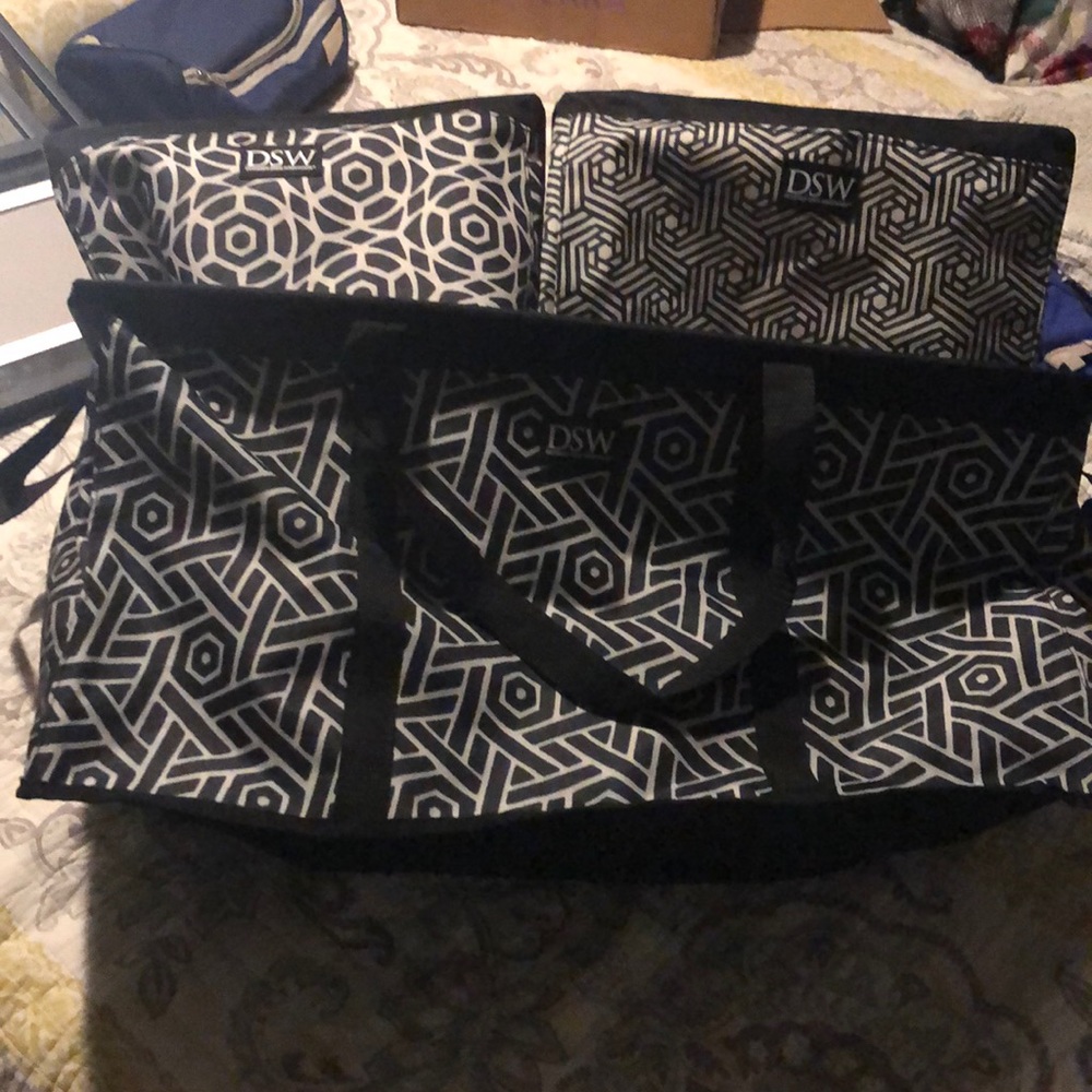 DSW three piece totes